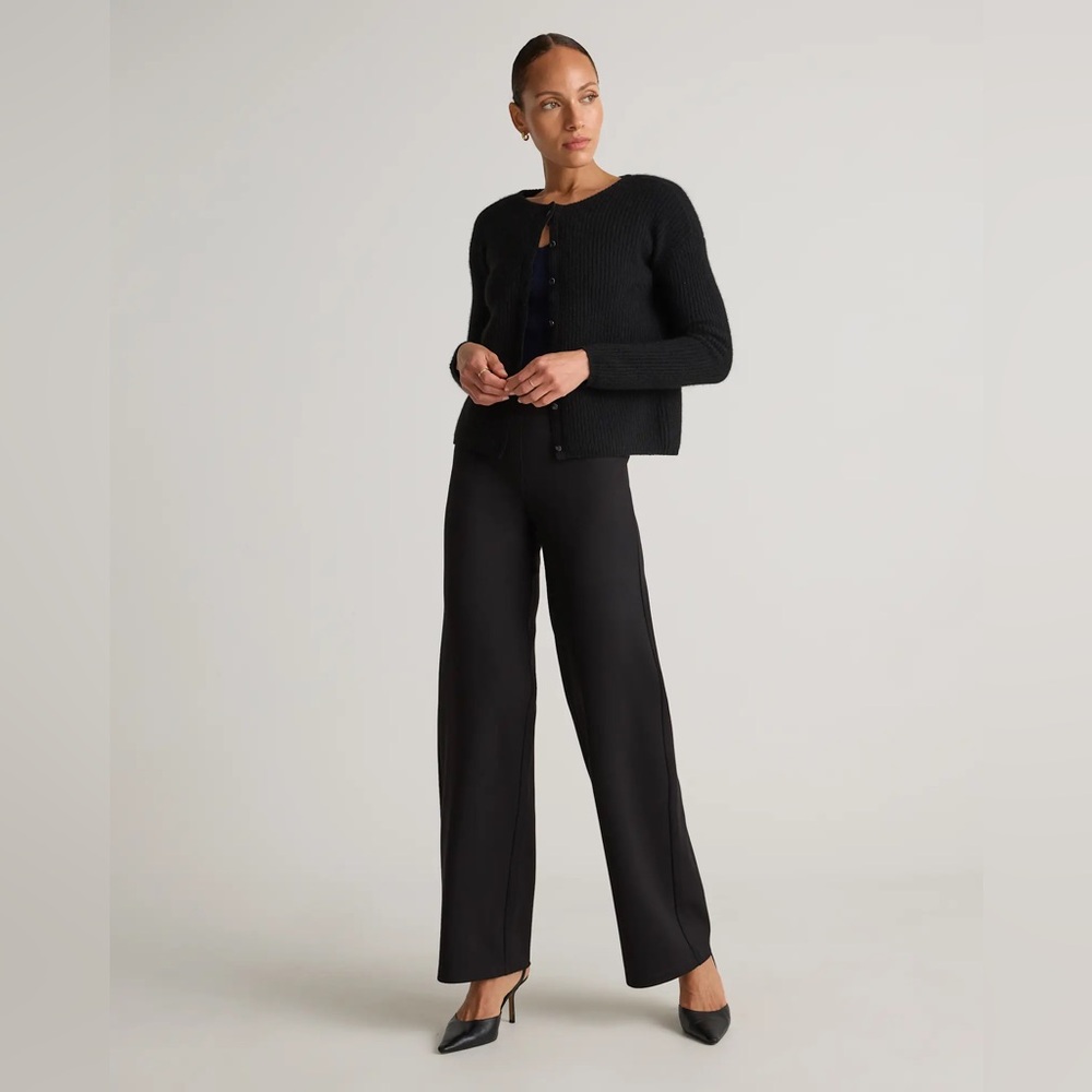 Ultra-Stretch Ponte Wide Leg Pants